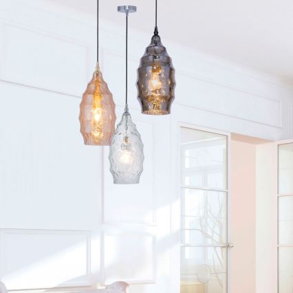 Paul Neuhaus 8267-00 - Подвесная люстра SCARLETT 1xE27/60W/230V диаметр 19 см прозрачный