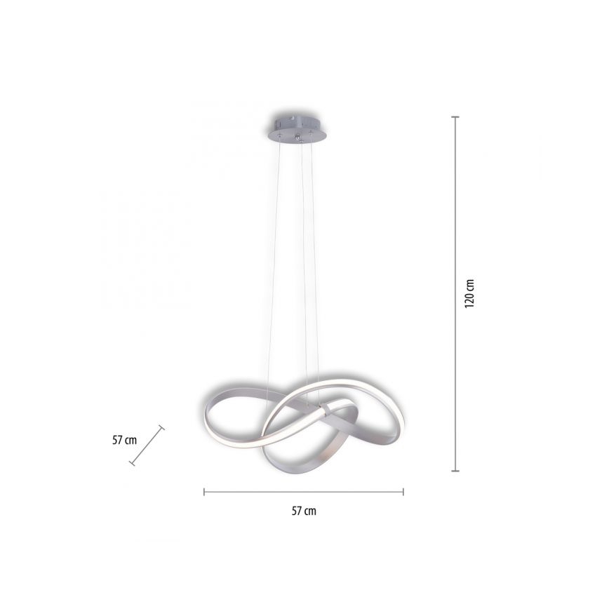 Paul Neuhaus 8291-55 - Светодиодная подвесная люстра с регулированием яркости MELINDA LED/30W/230V
