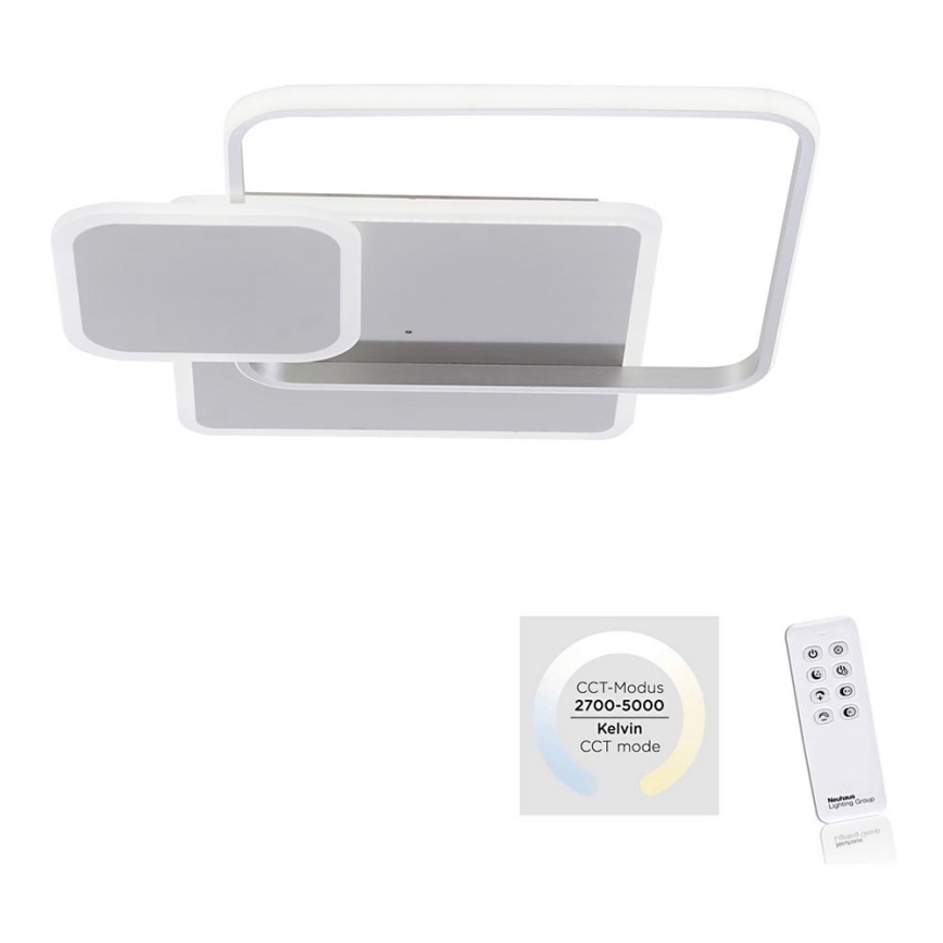 Paul Neuhaus 8319-55 - LED Стельовий світильник з регулюванням яскравості EMILIO LED/53W/230V + пульт дистанційного керування