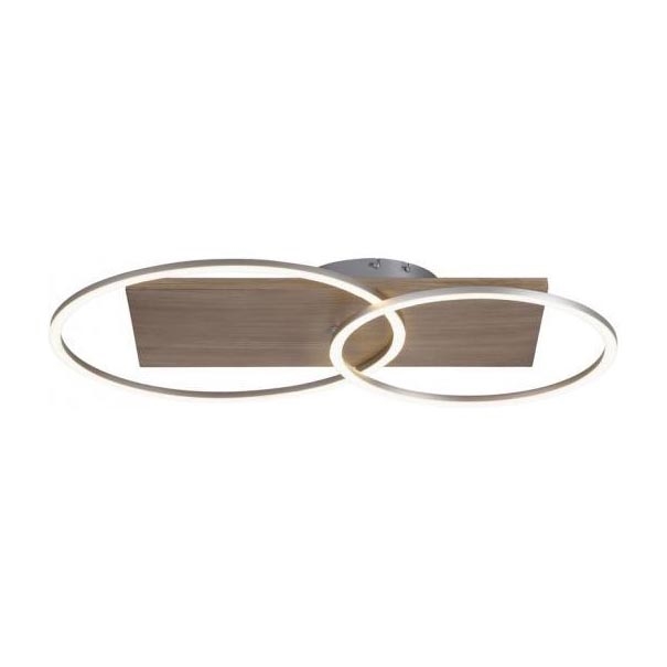 Paul Neuhaus 8329-79 - Пристельова LED люстра з регулюванням яскравості PALMA LED/26W/230V 2700-5000K сосна + пульт дистанційного керування