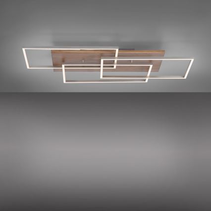 Paul Neuhaus 8330-79 - Пристельова LED люстра з регулюванням яскравості PALMA 3xLED/12W/230V сосна + пульт дистанційного керування