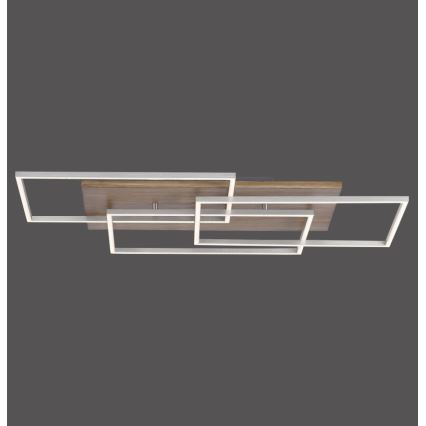 Paul Neuhaus 8330-79 - Пристельова LED люстра з регулюванням яскравості PALMA 3xLED/12W/230V сосна + пульт дистанційного керування