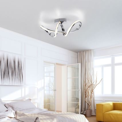 Paul Neuhaus 8331-17 - Светодиодная припотолочная люстра с регулированием яркости MELINDA LED/30W/230V блестящий хром