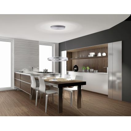 Paul Neuhaus 8361-55 - Светодиодная диммируемая люстра на тросе с датчиком ARINA LED/27W/230V