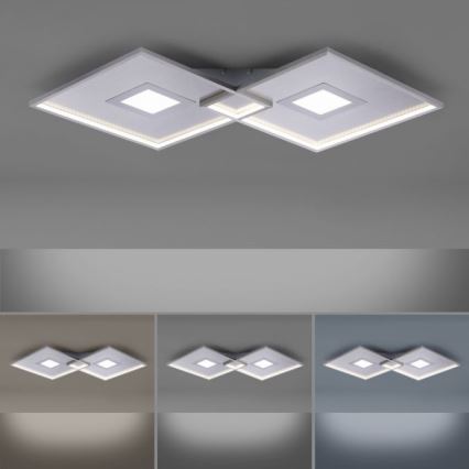 Paul Neuhaus 8378-55 - Светодиодный потолочный светильник с регулированием яркости AMARA LED/45W/230V блестящий хром + дистанционное управление