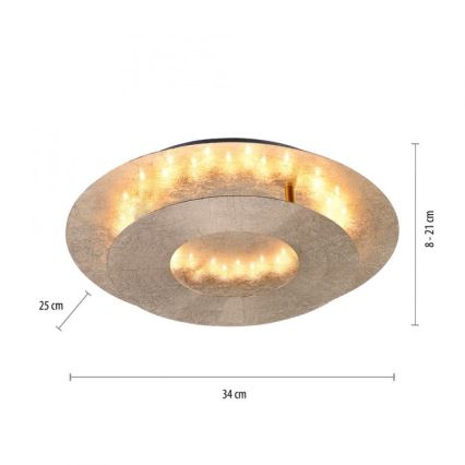 Paul Neuhaus 9011-12 - Светодиодный потолочный светильник NEVIS LED/6W/230V золотой