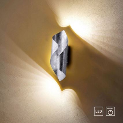 Paul Neuhaus 9030-21 - Настінний LED світильник NEVIS LED/6W/230V срібний
