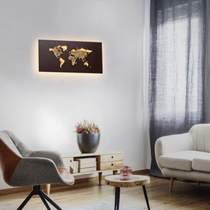 Paul Neuhaus 9056-48 - LED Настінний декоративний світильник MAP LED/25W/230V 3000K