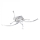 Paul Neuhaus 9144-55 - Светодиодная диммируемая поверхностно-монтируемая люстра POLINA LED/27W/230V