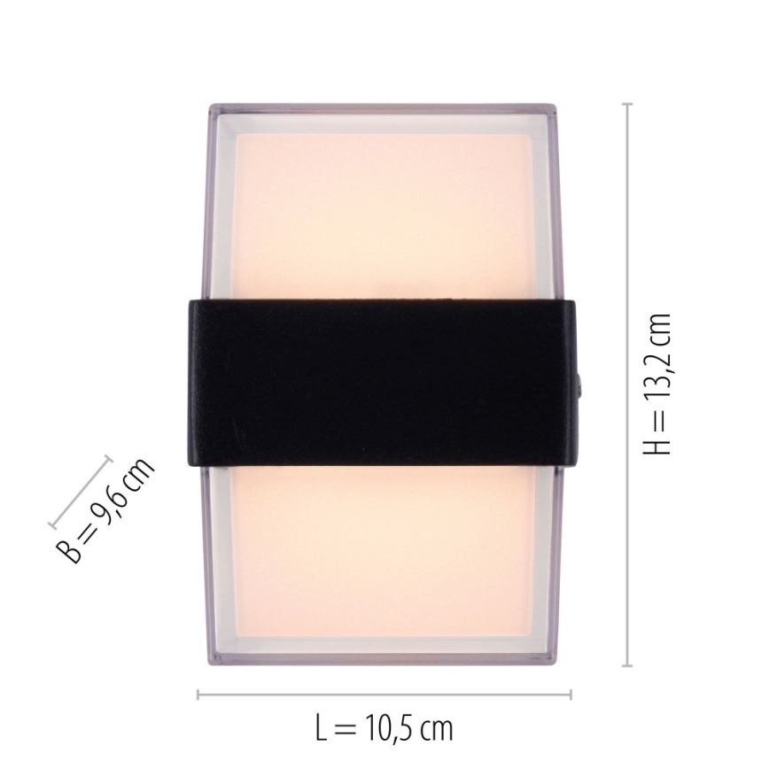 Paul Neuhaus 9480-13 - Вуличний LED настінний світильник CARA LED/8W/230V IP44