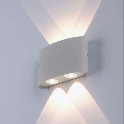Paul Neuhaus 9487-21 - Вуличний настінний LED світильник CARLO 4xLED/0,8W/230V IP54