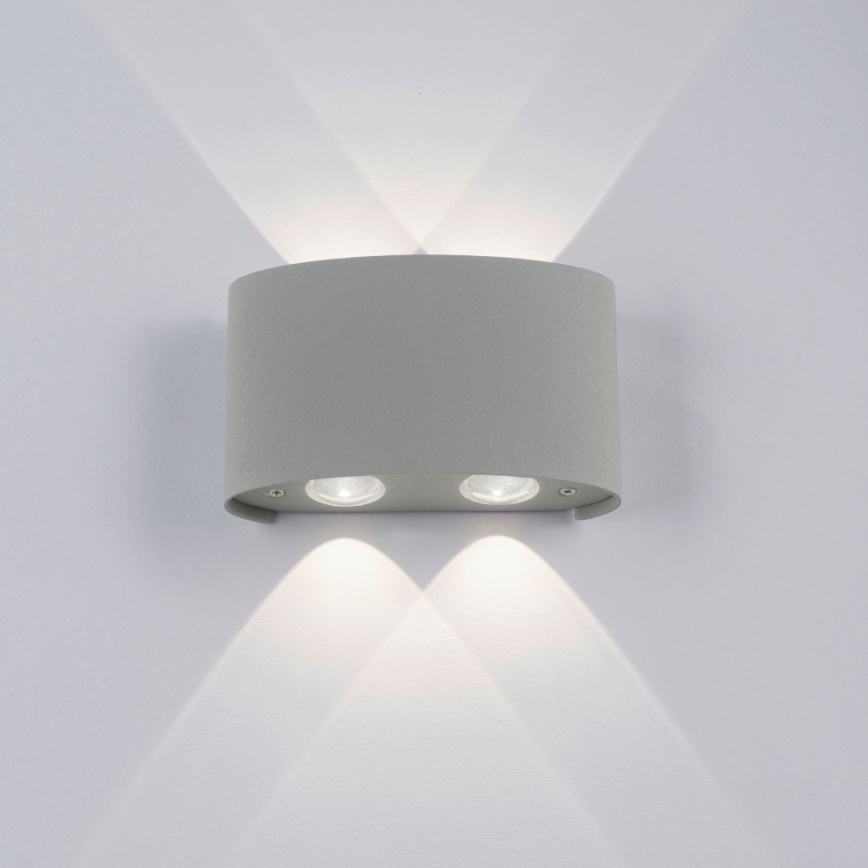 Paul Neuhaus 9487-21 - Вуличний настінний LED світильник CARLO 4xLED/0,8W/230V IP54