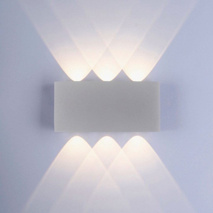 Paul Neuhaus 9488-21 - Вуличний настінний LED світильник CARLO 6xLED/0,8W/230V IP54