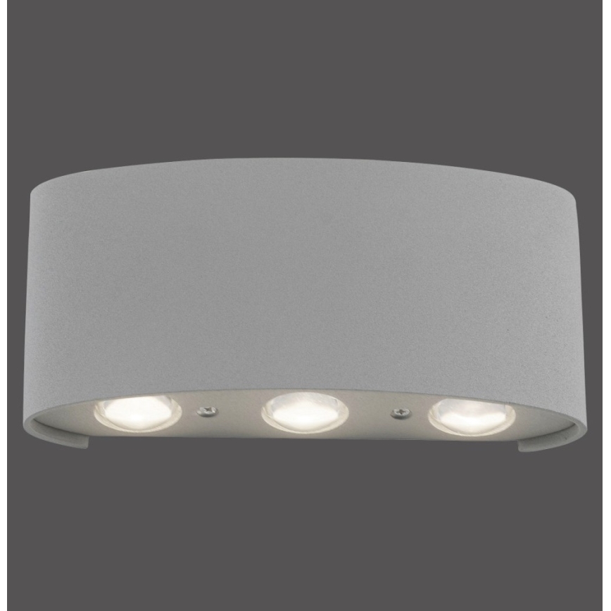 Paul Neuhaus 9488-21 - Вуличний настінний LED світильник CARLO 6xLED/0,8W/230V IP54