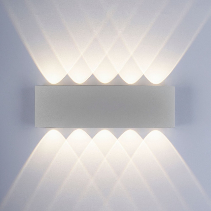 Paul Neuhaus 9489-21 - Вуличний настінний LED світильник CARLO 10xLED/0,8W/230V IP54