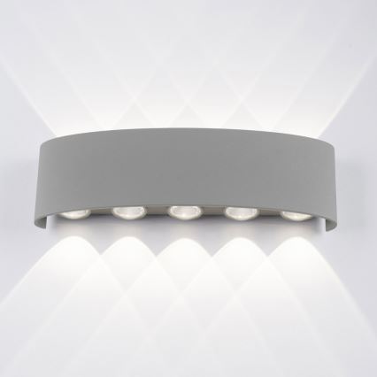 Paul Neuhaus 9489-21 - Вуличний настінний LED світильник CARLO 10xLED/0,8W/230V IP54