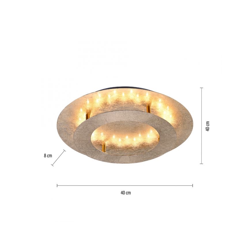 Paul Neuhaus 9620-12 - Светодиодный потолочный светильник NEVIS LED/18W/230V золотой