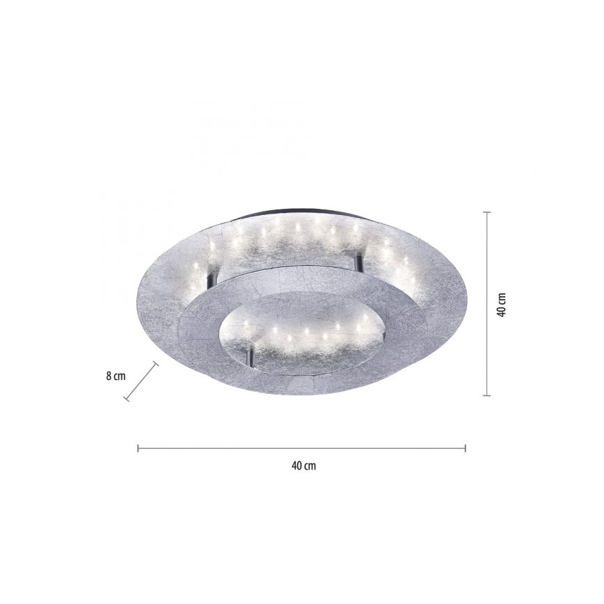 Paul Neuhaus 9620-21 - Стельовий LED світильник NEVIS LED/18W/230V срібний