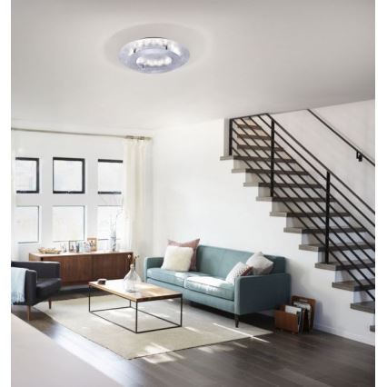 Paul Neuhaus 9620-21 - Светодиодный потолочный светильник NEVIS LED/18W/230V серебряный