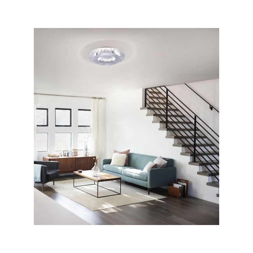 Paul Neuhaus 9620-21 - Светодиодный потолочный светильник NEVIS LED/18W/230V серебряный