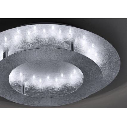 Paul Neuhaus 9620-21 - Светодиодный потолочный светильник NEVIS LED/18W/230V серебряный