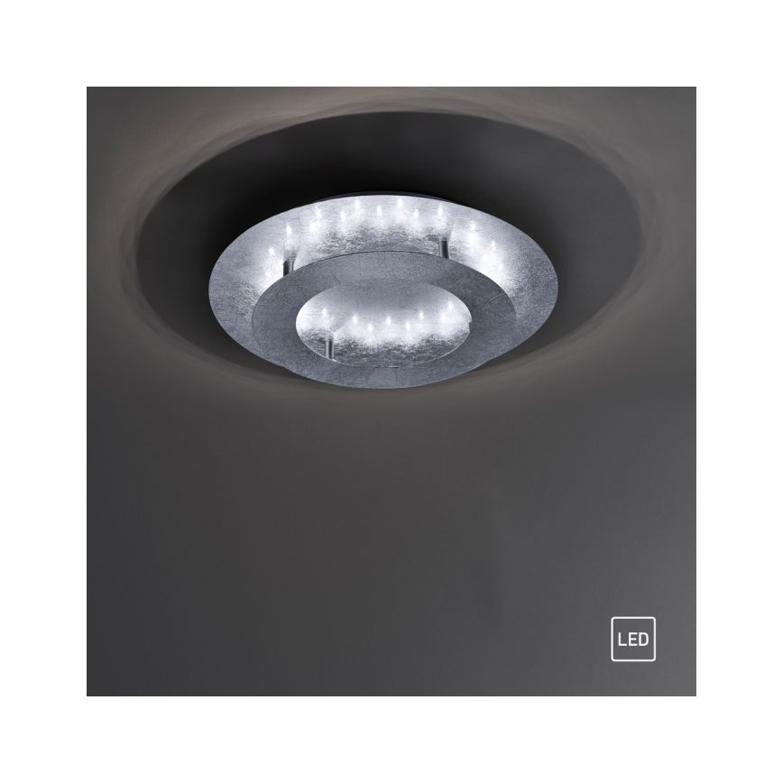 Paul Neuhaus 9620-21 - Светодиодный потолочный светильник NEVIS LED/18W/230V серебряный