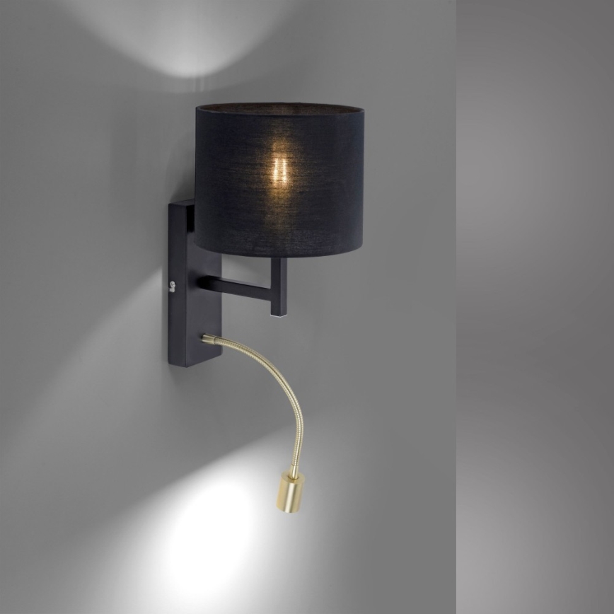 Paul Neuhaus 9646-18 - LED Настінна лампа/бра ROBIN 1xE27/40W/230V + LED/2,1W