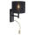 Paul Neuhaus 9646-18 - Светодиодный настенный светильник ROBIN 1xE27/40W/230V + LED/2,1W черный