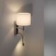 Paul Neuhaus 9646-55 - Светодиодный настенный светильник ROBIN 1xE27/40W/230V + LED/2,1W белый