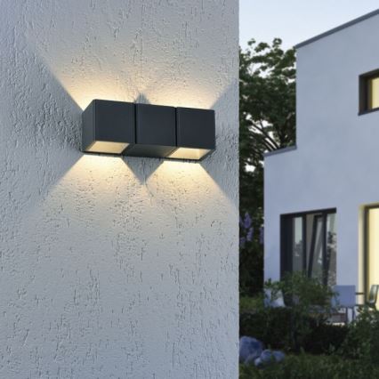 Paul Neuhaus 9658-13 - Вуличний настінний LED світильник MARCEL 2xLED/4W/230V IP54
