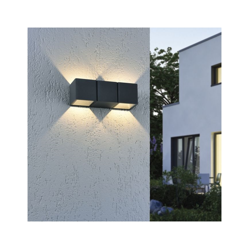 Paul Neuhaus 9658-13 - Вуличний настінний LED світильник MARCEL 2xLED/4W/230V IP54