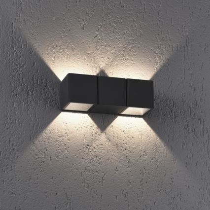 Paul Neuhaus 9658-13 - Вуличний настінний LED світильник MARCEL 2xLED/4W/230V IP54