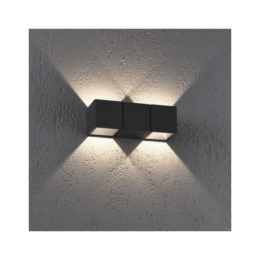 Paul Neuhaus 9658-13 - Вуличний настінний LED світильник MARCEL 2xLED/4W/230V IP54
