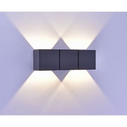 Paul Neuhaus 9658-13 - Вуличний настінний LED світильник MARCEL 2xLED/4W/230V IP54
