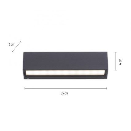 Paul Neuhaus 9675-13 - Вуличний настінний LED світильник ROBERT 2xLED/9W/230V IP65