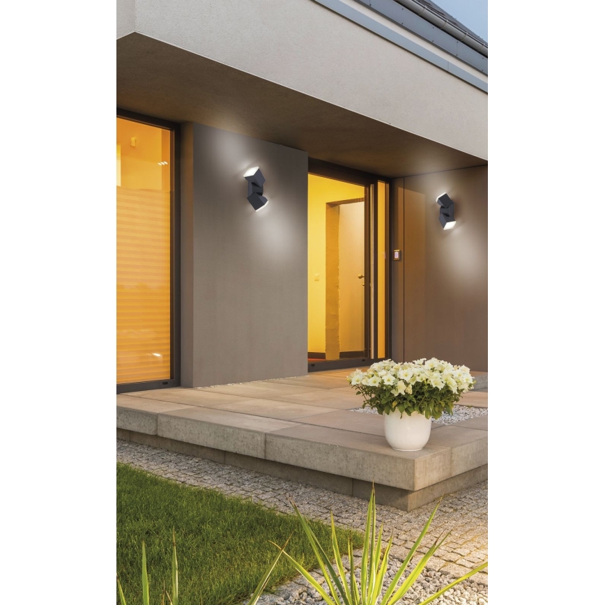 Paul Neuhaus 9722-13 - Вуличний настінний LED світильник RYAN 2xLED/5W/230V IP54