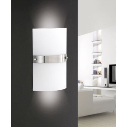 Paul Neuhaus 9846-55 - Настенный светильник SQUARE 2xE14/40W/230V