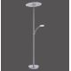 Paul Neuhaus - LED Торшер з регулюванням яскравості ARTUR 2xLED/21W+1xLED/6W/230V хром