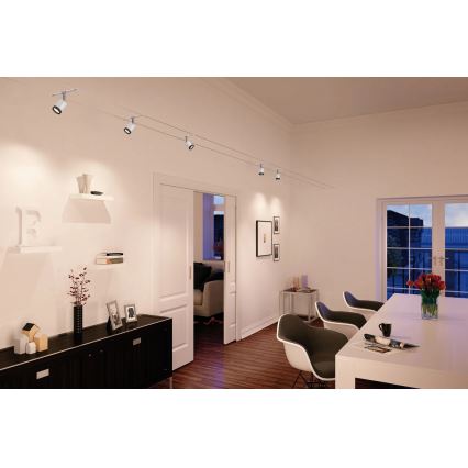 Paulmann 3981 - НАБОР 5xLED/4W Точечный светильник для тросовой системы TUBE 230V