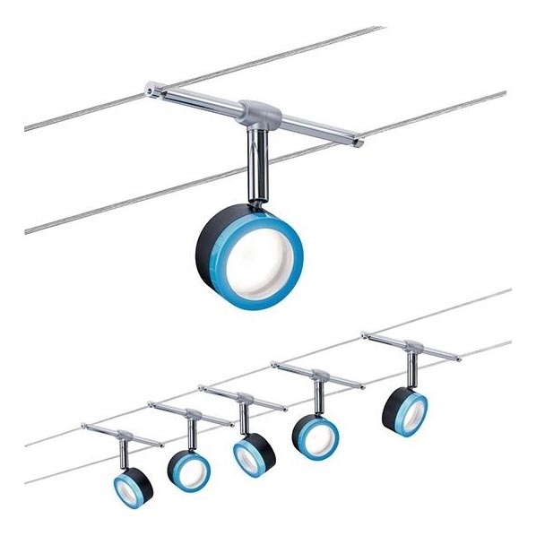 Paulmann 3982 - НАБІР 5xLED/4W Точковий світильник до мотузкової системи TIP 230V