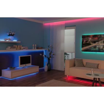 Paulmann 3988 - Димована LED-стрічка RGBW, 13 Вт, TIP, 5 м, 230 В + пульт дистанційного керування