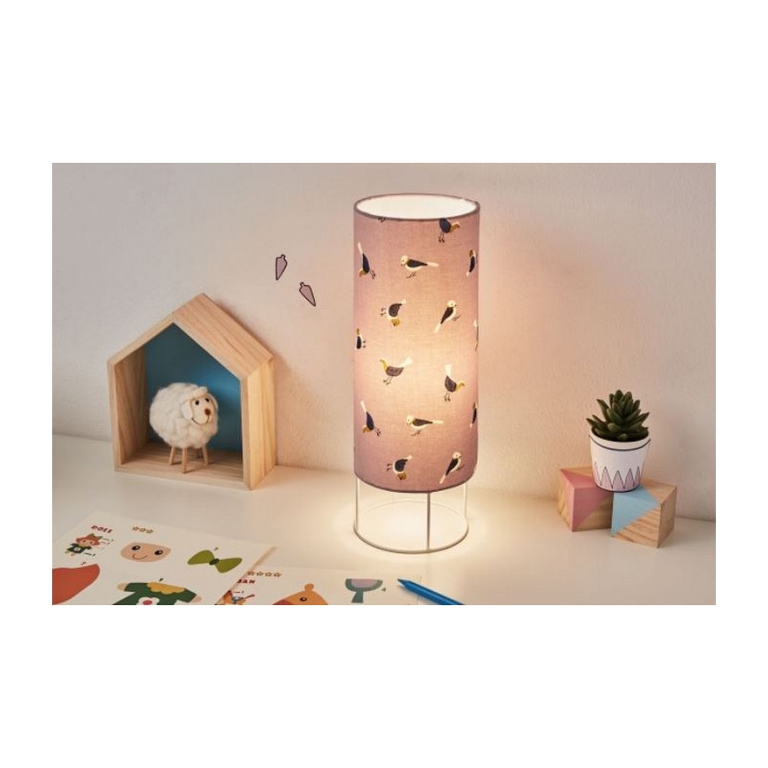 Paulmann 48044 - 1xE14/20W Дитяча настільна лампа CUTE BIRD 230V