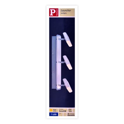 Paulmann 66636 - 3xLED/4,5W Точковий світильник LAUNCHER 230V