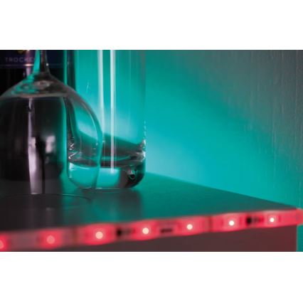 Paulmann 70480 - LED RGBW/16,5W Стрічка з регулюванням яскравості DIGITAL 5 м 230V + пульт дистанційного керування