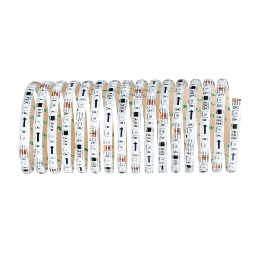 Paulmann 70480 - LED RGBW/16,5W Стрічка з регулюванням яскравості DIGITAL 5 м 230V + пульт дистанційного керування