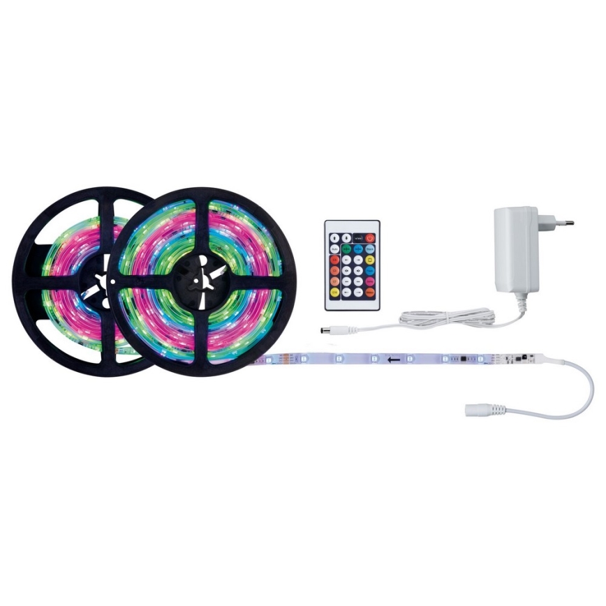 Paulmann 70514 - Светодиодная лента с регулированием яркости RGB/15W SIMPLED 7,5 м 230V + пульт ДУ