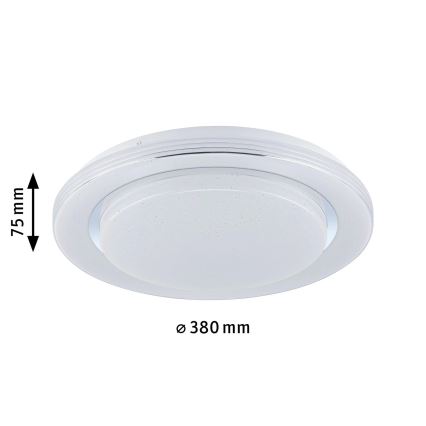 Paulmann 70546 - Светодиодный RGBW/22W Потолочный светильник с регулированием яркости RAINBOW 230V 3000-6500K + дистанционное управление