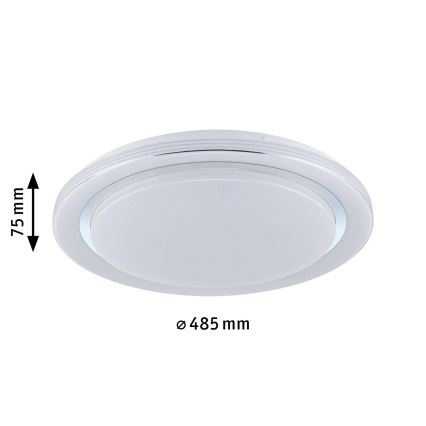 Paulmann 70547 - Светодиодный RGBW/38,5W Потолочный светильник с регулированием яркости RAINBOW 230V 3000-6500K + дистанционное управление