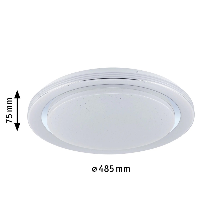 Paulmann 70547 - Светодиодный RGBW/38,5W Потолочный светильник с регулированием яркости RAINBOW 230V 3000-6500K + дистанционное управление