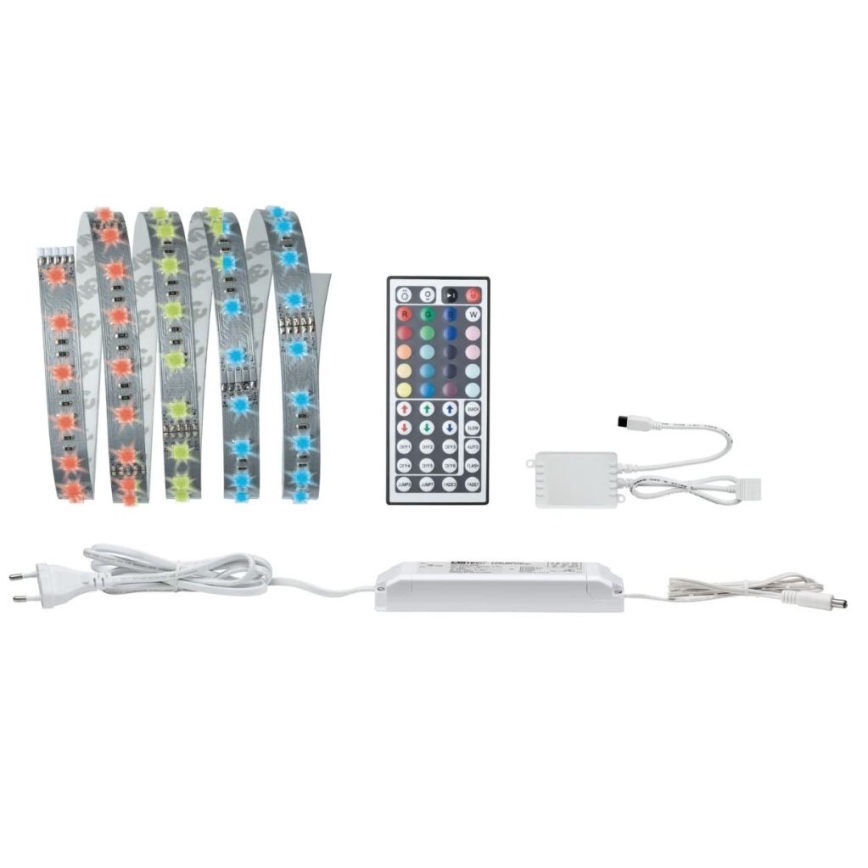 Paulmann 70587 - LED RGB/20W регульована світлодіодна стрічка MAXLED 1,5m 230V + дистанційне керування